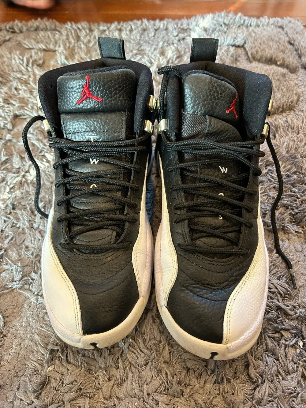 Jordan High-Top Sneakers - Black, White & Red